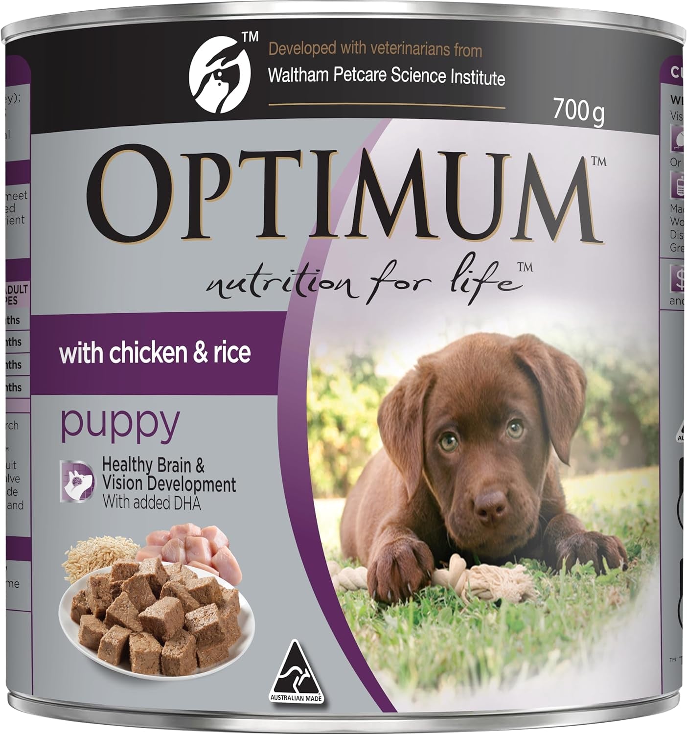Chicken and Rice Wet Puppy Food, 12 Cans, Medium